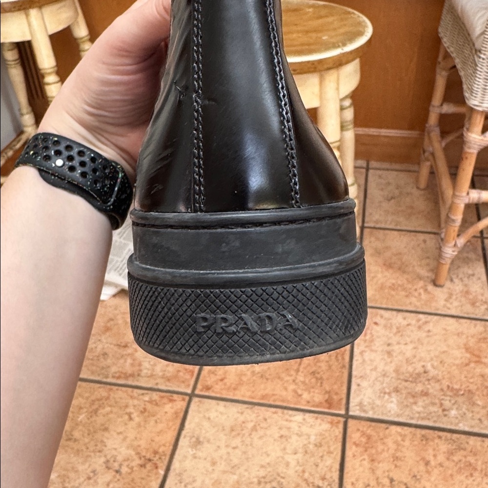 Prada Double Sole Chelsea Boot in black (size 40/womens 10) - Picture 5 of 16